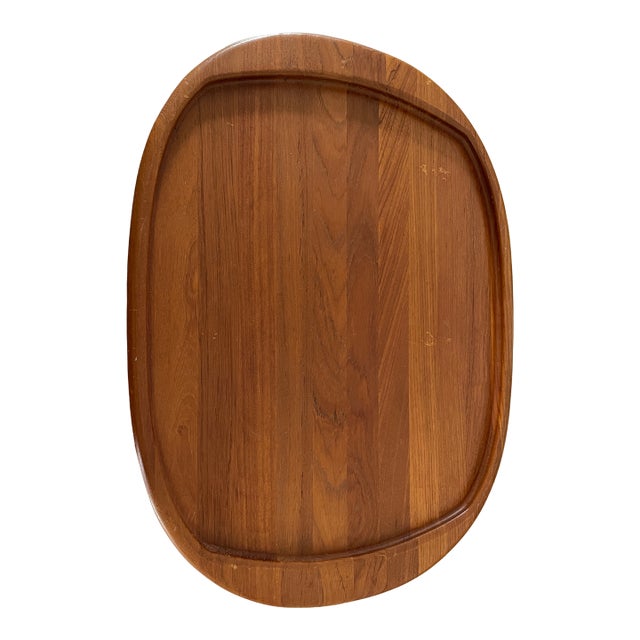 Extra Large Mid-Century Teak Tray by Digsmed Denmark For Sale