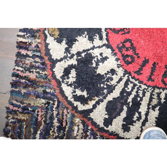 Vintage Zabihi Collection American Hooked Zodiac Horoscope Rug - 3' x 3'2" For Sale - Image 9 of 9