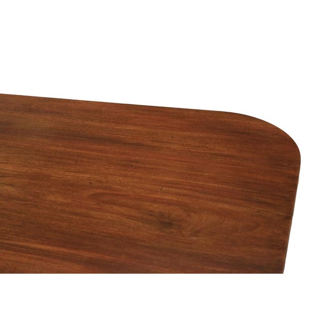 Large Antique Georgian Twin Pedestal Extending Dining Table in Mahogany, 19th Century For Sale - Image 5 of 11