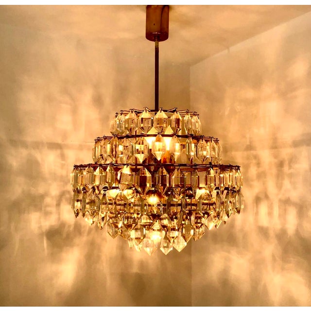 Mid-Century Modern Vintage Chandelier from Bakalowits & Söhne, 1960s For Sale - Image 3 of 14