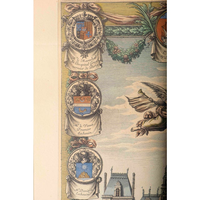 Jean Frosne Hôtel De Ville De Paris Engraving, Louvre Chalcographie, Framed For Sale - Image 10 of 12