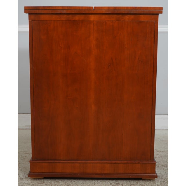 Baker French Empire Cherry Flip Top Bar Cabinet For Sale - Image 17 of 18