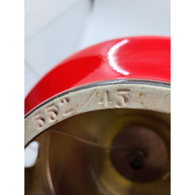 Vintage West German Red Ceramic Double Lighting, 1970s For Sale - Image 14 of 18