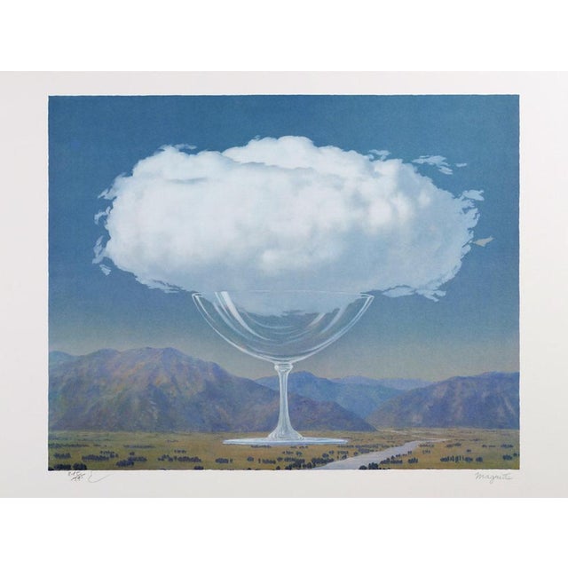 René magritte - the sensitive cord lithograph after rené magritte numbered in pencil. exclusive and limited edition of 275...