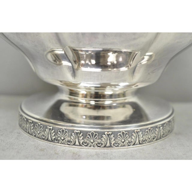 Vintage Sheffield Acanthus Pattern Silver Plated Coffee Teapot Tea Kettle For Sale In Philadelphia - Image 6 of 14