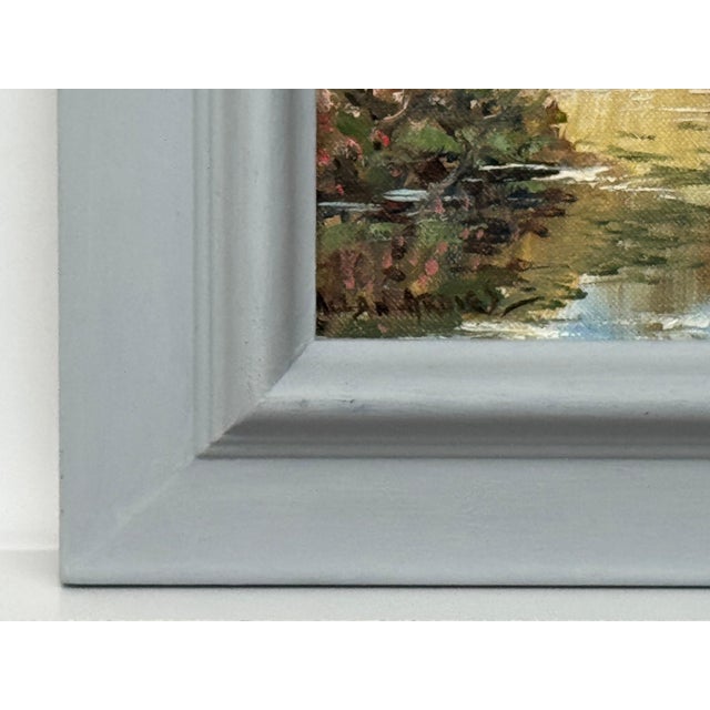 Figures in a Forest by a River Bank in Northern Ireland by 20th Century Artist 1980 Circa For Sale - Image 16 of 18