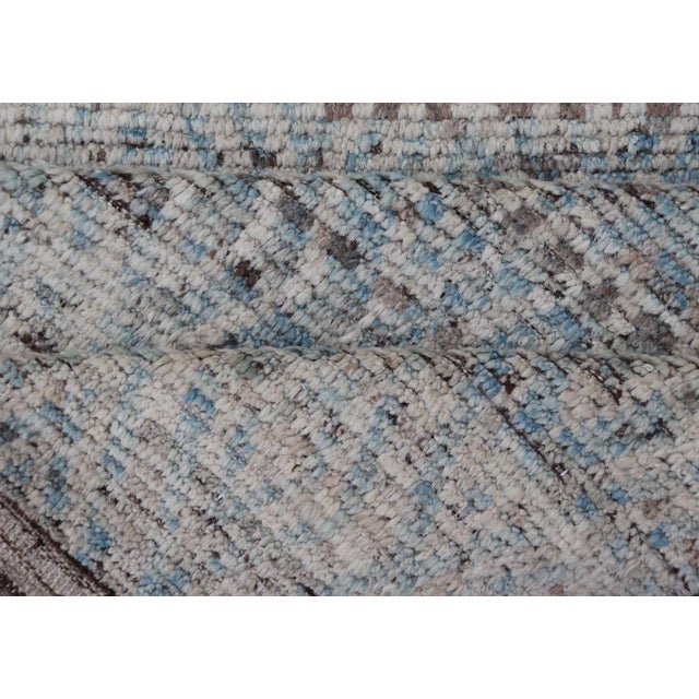 Tribal Runner With Sub-Geometric Modern Design by Keivan Woven Arts For Sale - Image 10 of 11