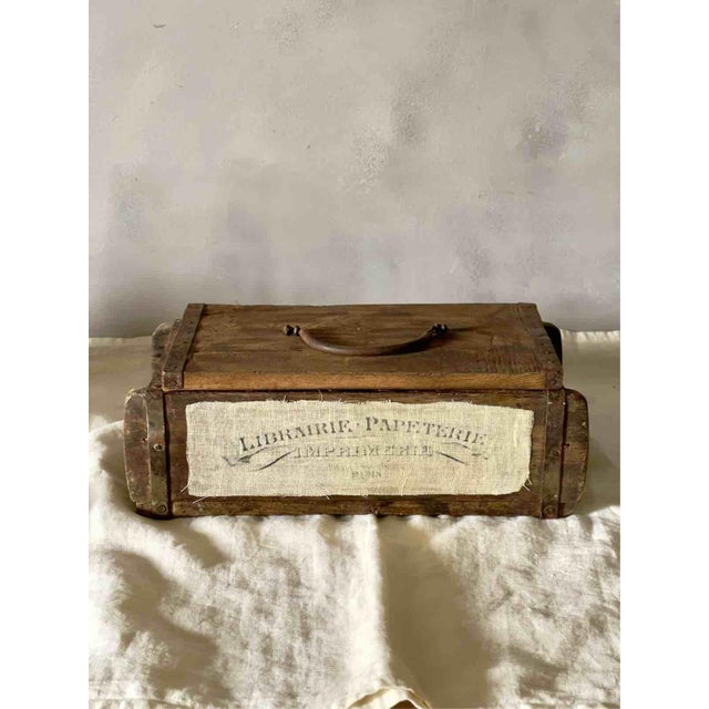 Vintage Wooden and Iron Brick Mold with Christmas Decoration, 1930s For Sale - Image 4 of 16