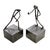 Brutalist Pair of Vintage Palardy Brutalist Metal Figural Sculptures For Sale - Image 3 of 5