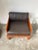 Modernist Exotic Wood and Leather Armchair, 1960s For Sale - Image 12 of 18