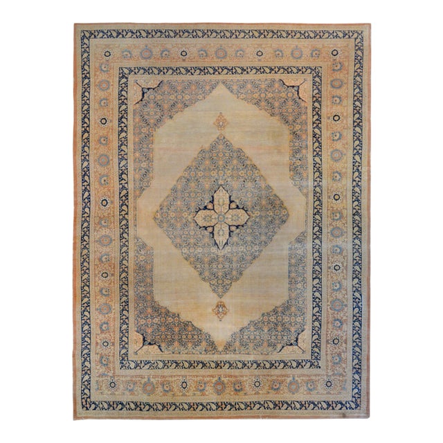 Early 20th Century Hadji Jalili Tabriz Rug For Sale