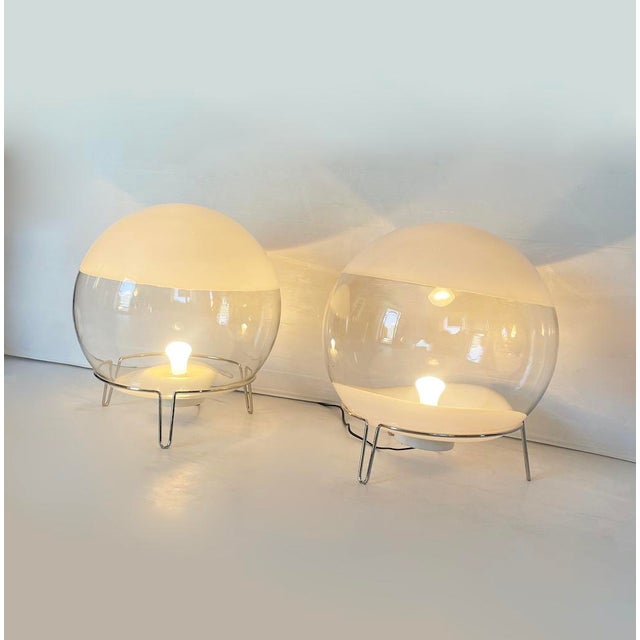 Metal Sphere-Style Table Lamp by Angelo Mangiarotti for Skipper, 1970s For Sale - Image 7 of 7