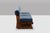 Contemporary 3-Seater Sofa in Ash Wood and Blue Mohair Velvet For Sale - Image 3 of 11