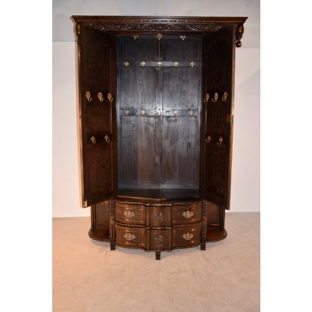 Brown Late 19th Century English Wardrobe, Dated 1897 For Sale - Image 8 of 11