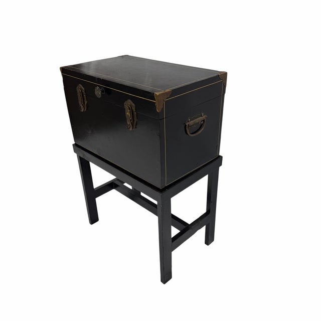 Vintage storage, liquor, cellarette on stand. Could be used as side table or nightstand. The box portion can be removed...