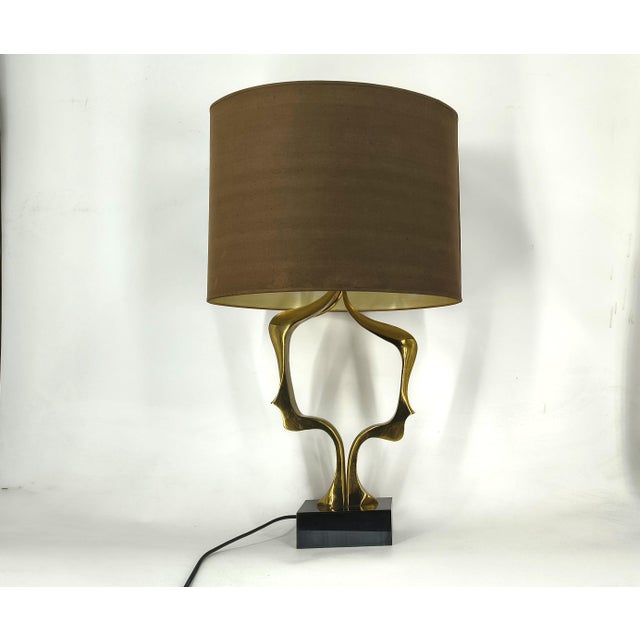 Vintage Bronze Table Lamp from Willy Daro, 1970s For Sale - Image 13 of 13