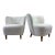 Mid-Century Modern Newly Upholstered Club Chairs After Gio Ponti For Sale