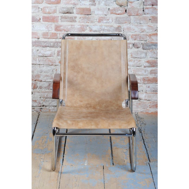 Czech Bauhaus Chrome Armchair attributed to M. Breuer for Thonet, 1920s For Sale - Image 13 of 15