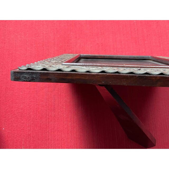 Shabby Chic Late 19th Century Reposse and Wood Photo Frame For Sale - Image 3 of 6