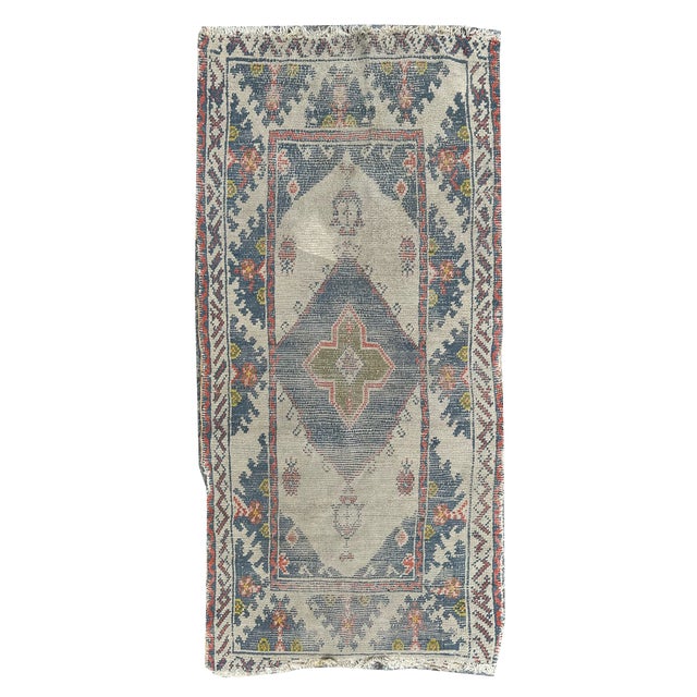 Small Antique Turkish Oushak Rug, 1890s For Sale