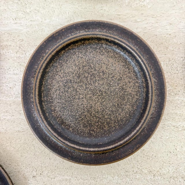 Mid-Century Modern Vintage Plates by Ulla Procope for Arabia, 1970s, Set of 9 For Sale - Image 3 of 18