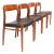 Vintage Niels Otto Møller Model 75 Dining Chairs in Solid Teak (Set of 4) For Sale