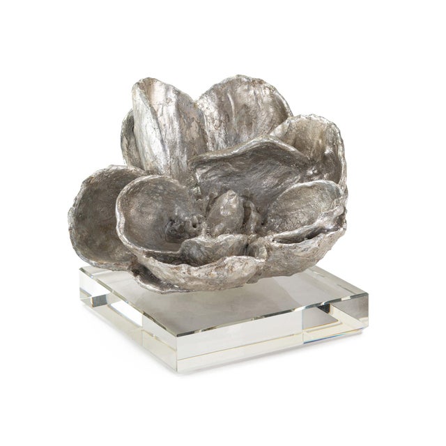 Regina Andrew Magnolia Objet in Silver Leaf For Sale In Detroit - Image 6 of 6