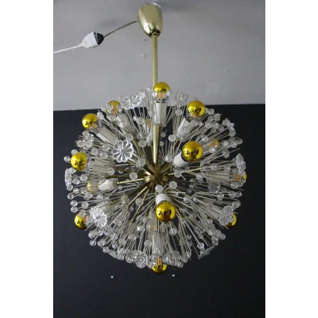 Snowflake Chandelier by Emil Stejnar for Nikoll, 1950s For Sale - Image 15 of 16