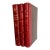 Antique French Red Leather Bound Books - Set of 3 For Sale