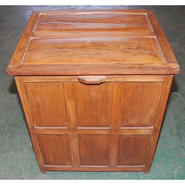 Mid 19th Century British Colonial Teak Nightstand For Sale - Image 5 of 10