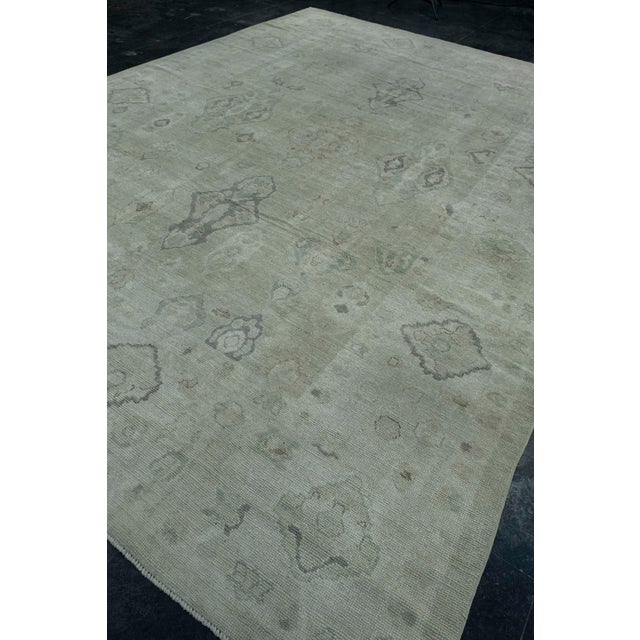 Turkish Oushak Runner Rug 2'10" x 15'11" #17820 For Sale In Houston - Image 6 of 8