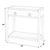 Modern Lark 30 in W Rectangular Wood 1Drawer Nightstand with Lower Open Shelf, Washed Black For Sale - Image 3 of 8
