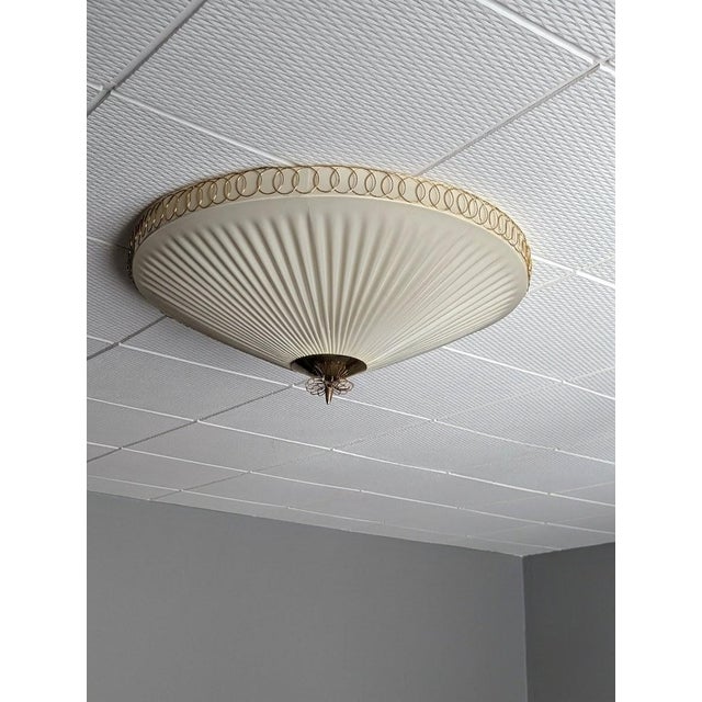 Vintage Finnish Flush Mount by Paavo Tynell for Idman, 1950s For Sale - Image 9 of 15
