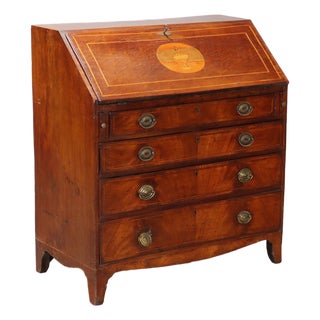 Walnut Drop-Leaf Chest with Threads For Sale