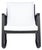 Modern Daire Rocking Chair, Black/White Cushion For Sale - Image 3 of 11