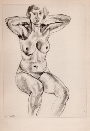 Matisse, Nude, Original Lithograph, 1920