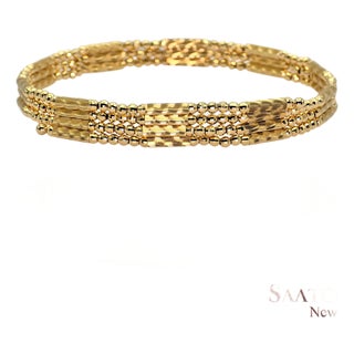 18k (750) Yellow Gold: Bracelet / Bangel / Necklace, Magnetic Chain. For Sale