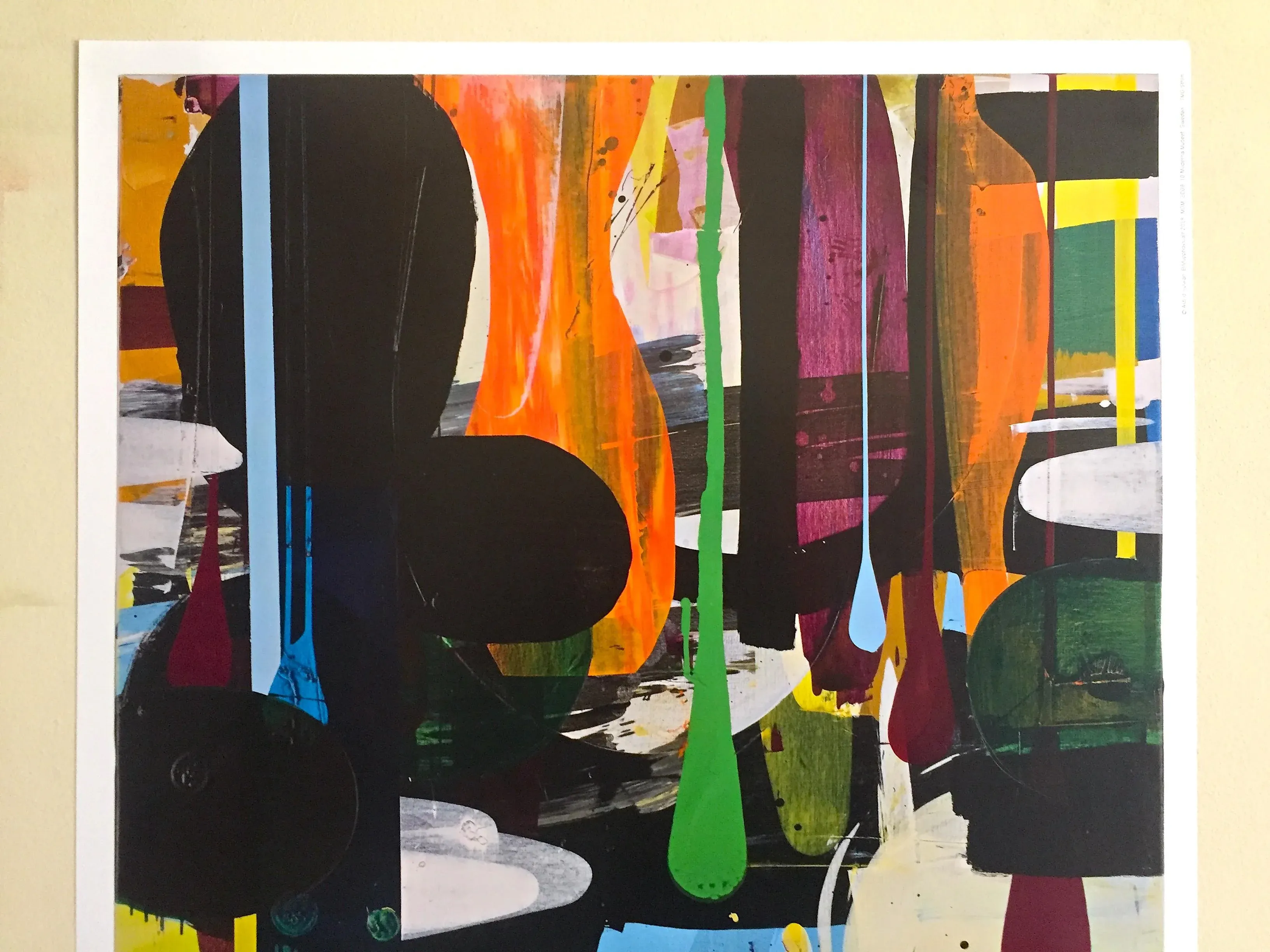 Astrid Sylwan Abstract Lithograph Print Sweden Museum Poster 