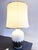 White Ceramic Lamp with Polka Dots and Floral Motifs, 1890s For Sale - Image 5 of 5