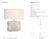 Ian K. Fowler by Visual Comfort Signature Matero Medium Table Lamp in Alabaster with Linen Shade Designer: Ian K. Fowler...