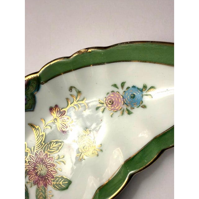 Vintage Crescent Porcelain Side Dish / Trinket Tray - Lj Japan For Sale In Portland, OR - Image 6 of 10