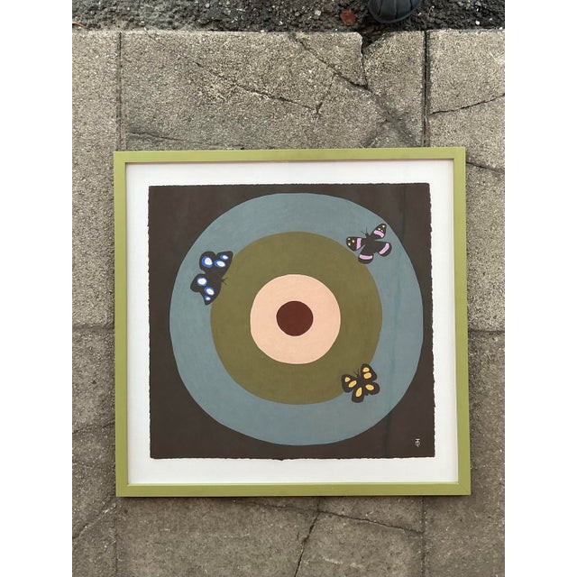 Vintage Boho Original Theresa Drapkin Pastel Drawing “Memory” For Sale In West Palm - Image 6 of 7