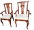 Chippendale 2 Pennsylvania House Cherry Dining Room Armchairs Chippendale Sheild Back For Sale - Image 3 of 14