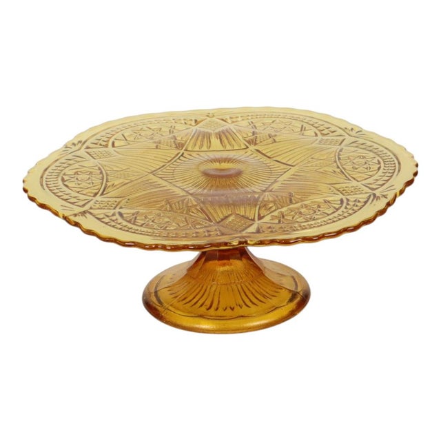 Art Deco Amber Cake Stand, 1930s For Sale - Image 12 of 15