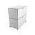 We are offering a beautiful white USM Haller sideboard with two compartments for sale. The upper section features a drop-...