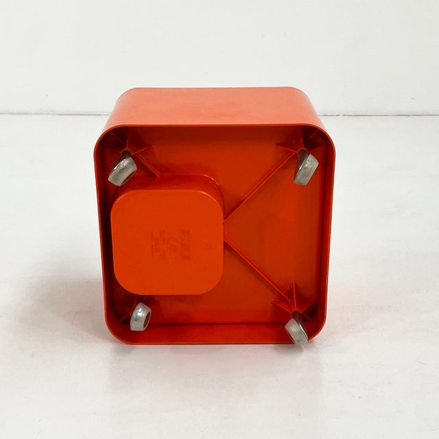Orange Dime Side Table on Wheels by Marcello Siard for Longato, 1970s For Sale - Image 6 of 9