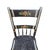 1800s hand-painted panel-back Windsor chairs.These pre-date Hitchcock chairs, and have wonderful variation in the paint-...