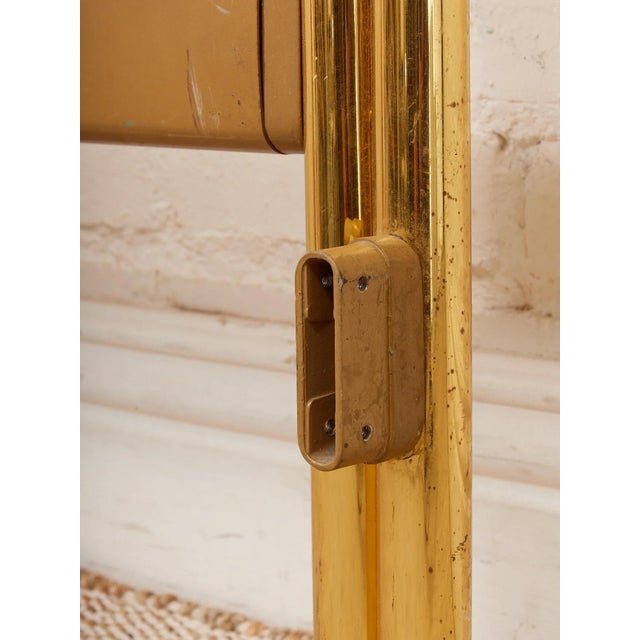 Postmodern Mid 20th Century Brass Post Modern Bed Headboard For Sale - Image 3 of 8