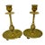 Antique Brass Candle Holders For Sale
