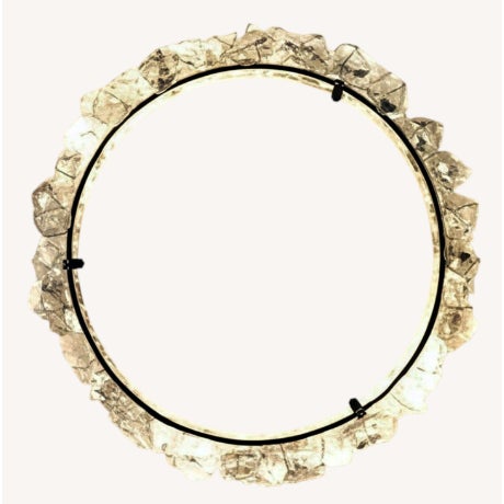 Custom Corona Ceiling Light (it can also be used as wall light) Rated for Dry and Damp Locations Polished Nickel Plated Brass